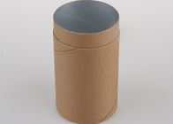 Bruine Hoogwaardige Document Blikken die Lege Kraftpapier-Document Cilindercontainers voor Ambacht verpakken