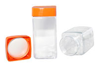 Duidelijke het HUISDIEREN transparante Plastic kruiken van de voedselrang met kleurrijke schroefdeksels