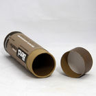 Het cilindrische Bruine Kraftpapier-Kartondocument blikt Verpakking voor Schoonheidsmiddelen/Underwea/Unbrella in