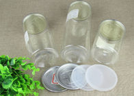 Standaard Duidelijke Plastic Cilinder, Milieuvriendelijke Aluminium Gemakkelijke Open Kruiken