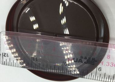 International Standard Glossy Finishing PE Lid , Transparent Plastic Container Covers