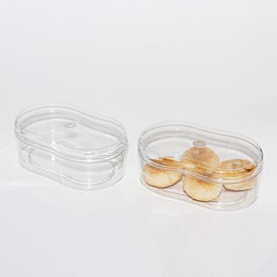 Custom Food Grade Transparent Gift Box U Shape PET Cupcake Packaging Boxes