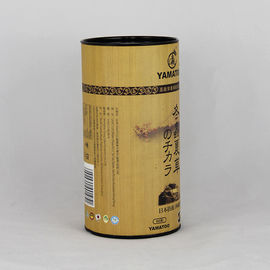 Customised Brown Paper Tube Tea , Chocolate Packaging with Printing Cylindrical Canister