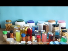 Doorzichtige pet potten Plastic container voor poeder noten