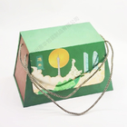 Aangepaste gerecycleerde papieren geschenkdozen Voedselverpakking Biscuit Moon Cake met handvat