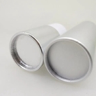 Biologisch afbreekbare Cilinder Zilveren Document het Document van Buis Kosmetische Verpakkende Kraftpapier Kernbuis