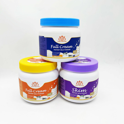 400g Goat Skimmed Baby Milk Powder Jar Recycled Plastic PET Protein Loose Powder Container Bottle Jar With Screw Lid
