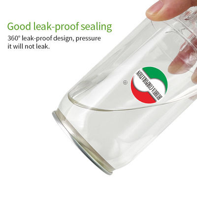 FDA Approved Clear PET Cylindrical Container With Aluminum Lid