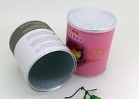 Food Grade Paper Tube Packaging With Air - Tight Easy Peel Off Lid For Nuts