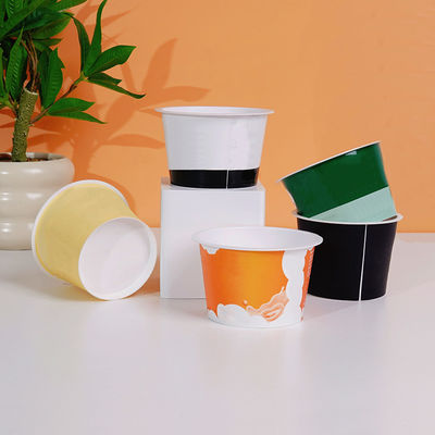 6oz Customize Logo Greek Yogurt Cups Single Wall Plastic Small Size Fruit Ice Cream Cups Lids PP Material for Snacks Chocolate