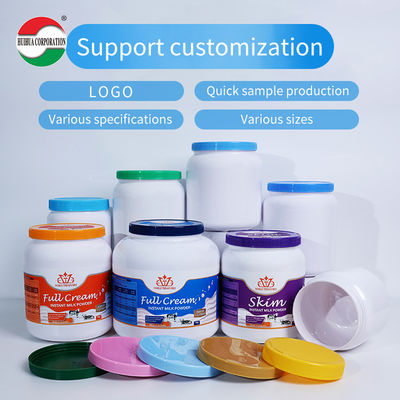 2200ml Factory Direct Recycled Food Grade Round PET Plastic Bottles Powder Jars Cans Milk Protein Powder Container