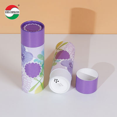 Custom Printed Kraft Cardboard Spice Paper Tube For Loose Powder Packaging Eco Friendly Cylinder