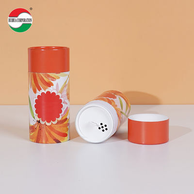 Custom Printed Kraft Cardboard Spice Paper Tube For Loose Powder Packaging Eco Friendly Cylinder