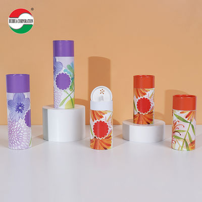 Custom Printed Kraft Cardboard Spice Paper Tube For Loose Powder Packaging Eco Friendly Cylinder