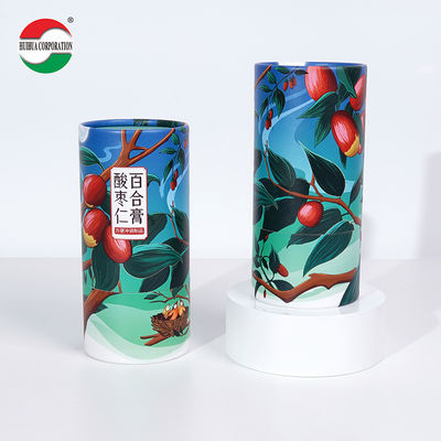 Factory Price Recyclable Food Grade Cylinder White Cardboard Paper Jar Paper Tube Packaging