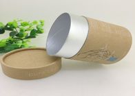 Kraft Label White Ink Printing Paper Tube Packaging For Cosmetic Gift