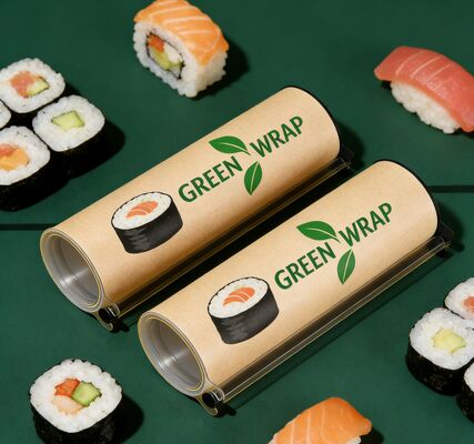 Custom Push Pop Sushi Paper Tube Packaging Sushi Push Pop Container Cylinder Push Up Paper Tube Packaging