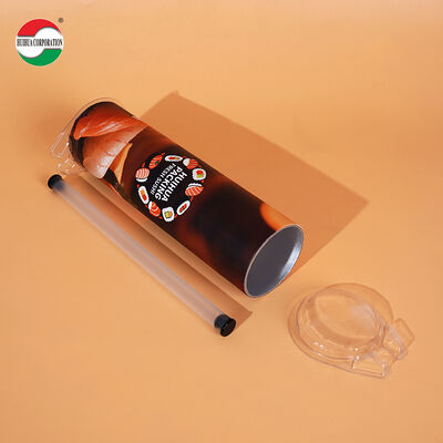 Bio-degradable and Recyclable Sushi Push Tube with Customized Logo for Food Grade Pushup Paper Tube Packaging