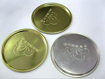 300# 73 mm Aluminum tin plate / Food Can Bottom Custom Logo For Jar