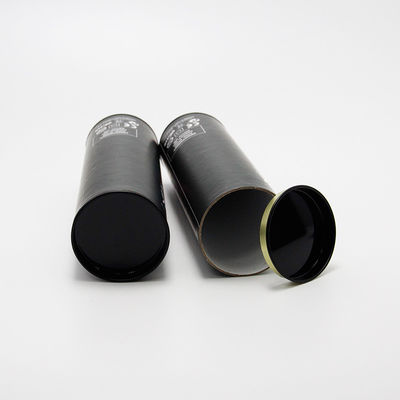 Hot Sell Luxury Cardboard Wine Bottle Cylinder Tube with Metal Lid Custom Logo Foil Stamping Gift Packaging for Champagne