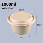 Circular Disposable Food Takeaway Box Paper Pulp Lunch Box Degradable