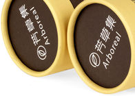 Kraft Ppaer Tube + Ribbon Cardboard Tube Packaging Custom Print Eco - Friendly