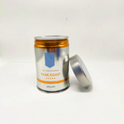 De Plaat van koffiebean metal food safe tin blikt de Verpakking Tin Cylinder van het Theepoeder in
