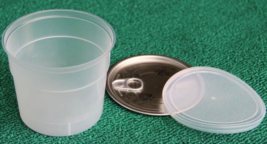 450ml het transparante pp-Productenplastiek kan Voedselcontainer met PE plastic GLB