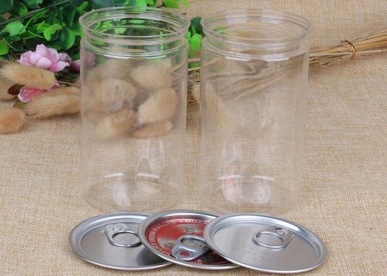 SGS QS de Transparante Kruiken van het Boon Plastic Huisdier 38g 92 Mm Hoogte Gele