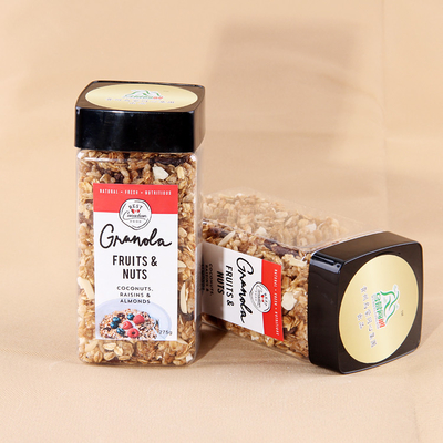 Food Grade PET Clear Plastic Cylinder Jar 400ml-800ml