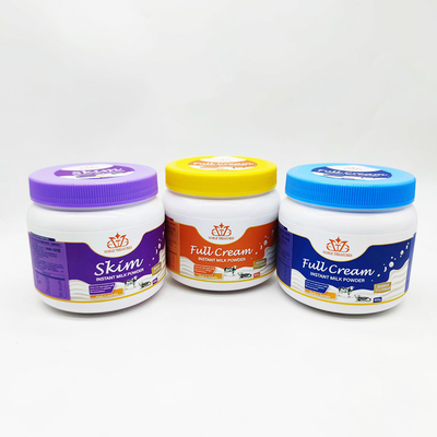 400g Goat Skimmed Baby Milk Powder Jar Recycled Plastic PET Protein Loose Powder Container Bottle Jar With Screw Lid
