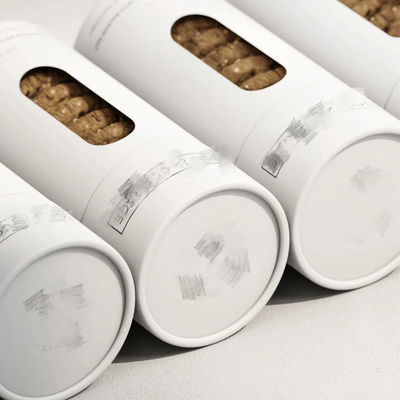 Eco-Friendly Custom Cylinder Packaging Paper Tube Cookies Clothing Scarves Tube Packaging With Window