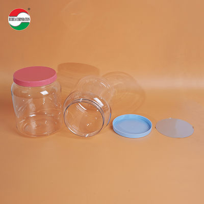 Customizable Food Grade PET Plastic Jar with Screw Top for Powdered Milk and Snacks