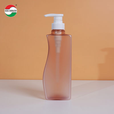 Transparante PET-potten voor shampoo en douchegel, 500 ml plastic fles met pompdeksel, aangepaste service beschikbaar