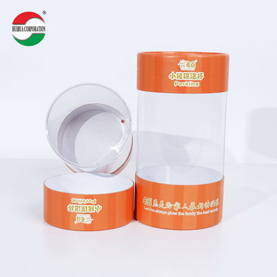 Creatieve PVC Venster Papieren Koker UV Voordeel Waterdicht Speelgoed Cadeau T-shirt Cilinder Koker Verpakking