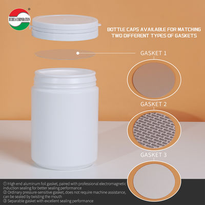 Custom Labels Eco-Friendly 900ML HDPE Bottle Clear Plastic Cylinder Health Nutritional Products HMD900-71