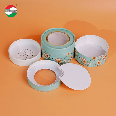 Afbreekbare Kraftpapier Plastic Pot Ronde Composiet Papier Aangepaste Papieren Koker voor Essentiële Olie Fles/Parfum Fles/Cosmetica
