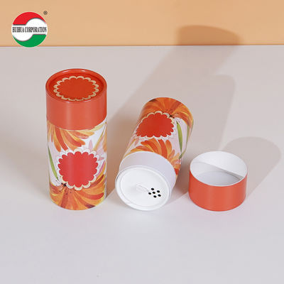 Custom Printed Kraft Cardboard Spice Paper Tube For Loose Powder Packaging Eco Friendly Cylinder
