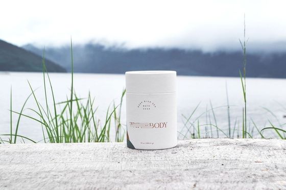 Custom Fancy Kraft Paper Tube for Perfume Cosmetics Washing Pods Recyclable Cardboard Material Structure Eco-Friendly Carton