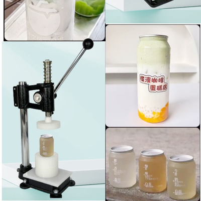 Laag MOQ Goede prijs Plastic Can Paper Tube Pressing Sealing Machine Sealer Machine voor drank PET Can