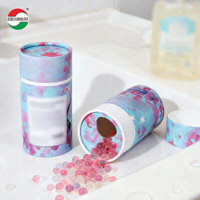 Customized Cylinder Packaging Tube for Branding Products Boxes with Window and Big Open for Laundry Perfume Beads Cosmetic