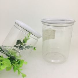 Aluminum Pull Tab Lid Clear Plastic Cylinder Containers/Food Packaging Canister