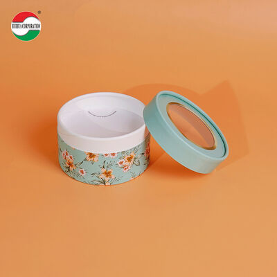 Custom logo gedrukt biologisch afbreekbaar ronde cosmetische los poeder papier pot Doos Ronde cilinder Sifter papier buis Canister Top Shaker