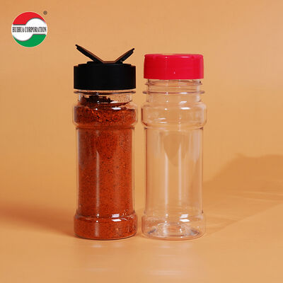 PET-flessen met kunststof Spicescontainers en kruidenpoederpotten Zoutpeper Shaker Flessen Verpakking