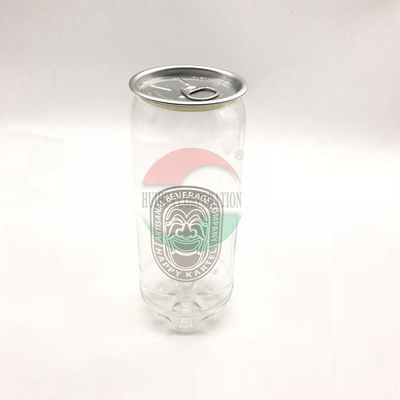 500ml de transparante Drankblikken, het HUISDIEREN Plastic Soda van de Voedselrang kunnen Dekking