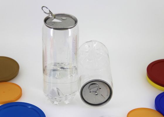 Doorzichtige aluminium-containers voor koud sap