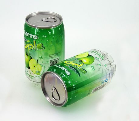 De kleine Plastiek/Aluminiumdrankblikken 500ml, krimpen etiket