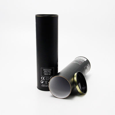 Hot Sell Luxury Cardboard Wine Bottle Cylinder Tube with Metal Lid Custom Logo Foil Stamping Gift Packaging for Champagne
