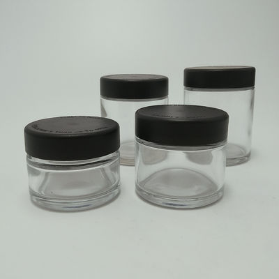 3oz kindvrije heldere containers kruiden bloemen glazen pot cbd bloemen pot