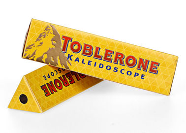 Environmental Custom Paper Boxes CMYK For Chocolate /  Snacks Packing